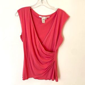 EUC Max Studio pink wrap sleeveless top